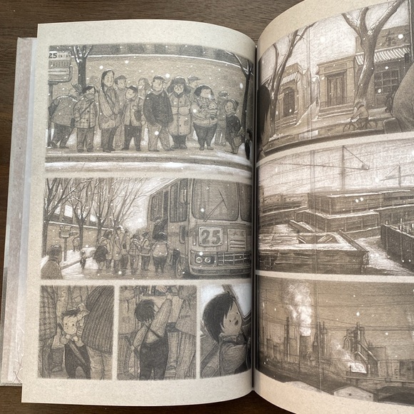 The Only Child by Guojing (hardcover) Ex-Library Picture Book Graphic Adventure - Picture 5 of 12